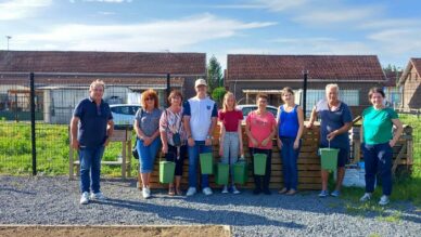 Sensibilisation compostage dans les jardins partagés de Mazingarbe